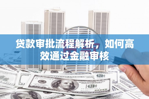 新宾贷款审批流程解析，如何高效通过金融审核