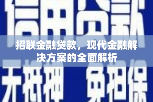 新宾招联金融贷款，现代金融解决方案的全面解析