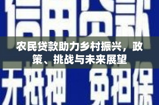 新宾农民贷款助力乡村振兴，政策、挑战与未来展望